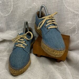 Gaimo almost NEW hand made in Spain denim espadrilles